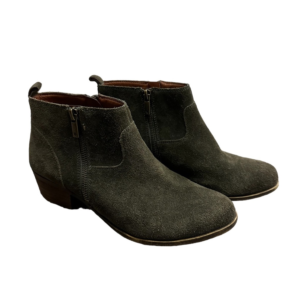 Lucky Brand Basel Women's Ankle Bootie olive green Size 9!!